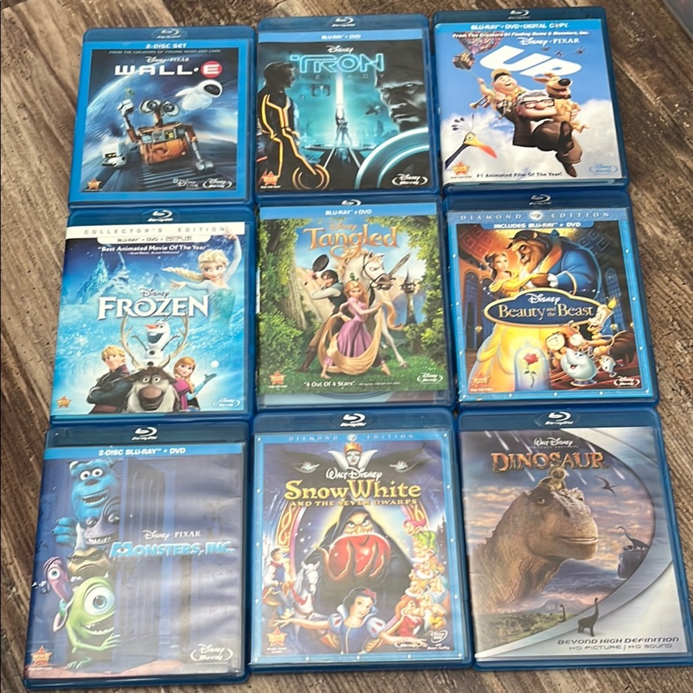 Disney BluRay Bundle 9 Movies